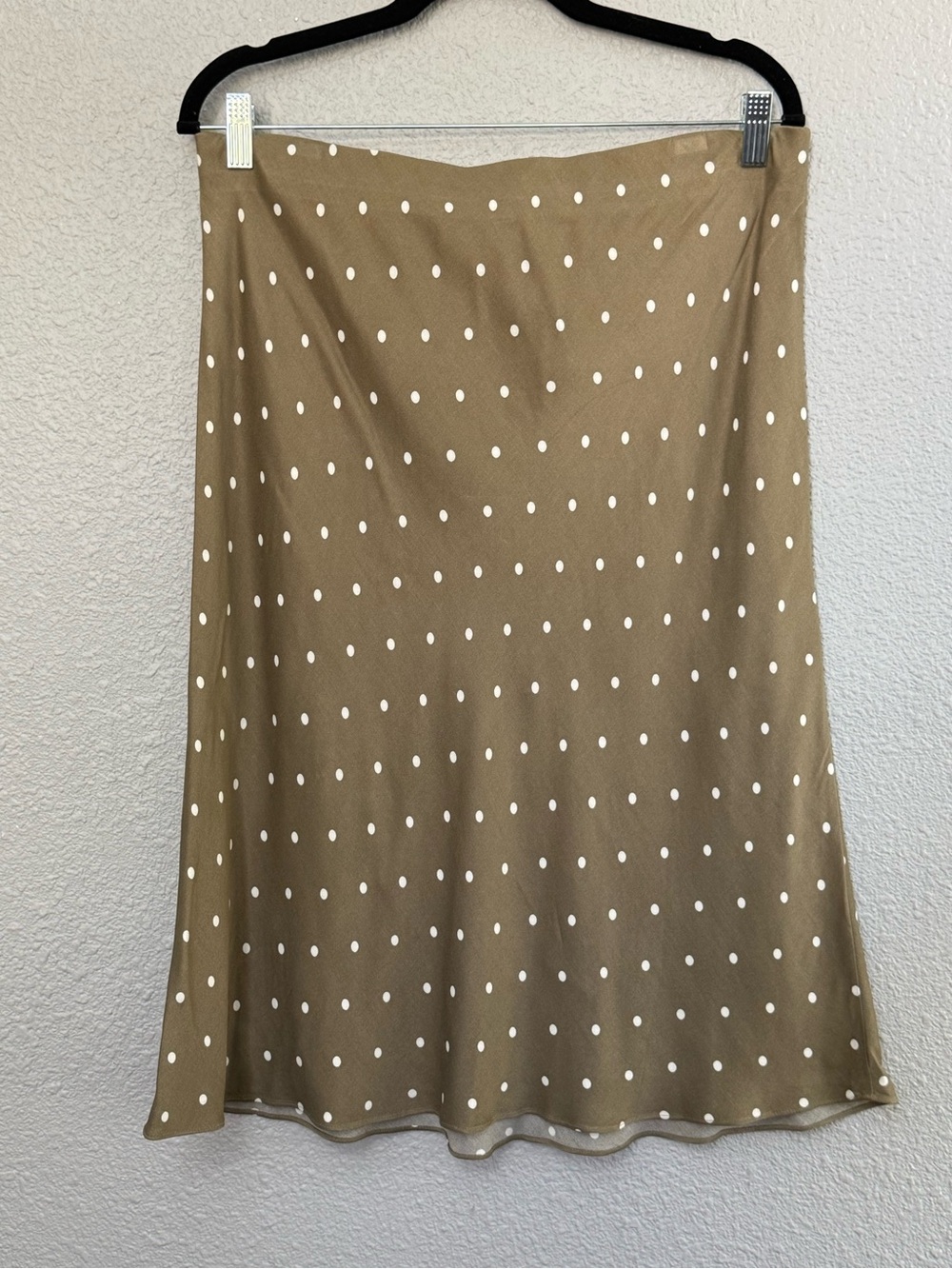 Nordstrom Satin Polka Dot Skirt Size Large